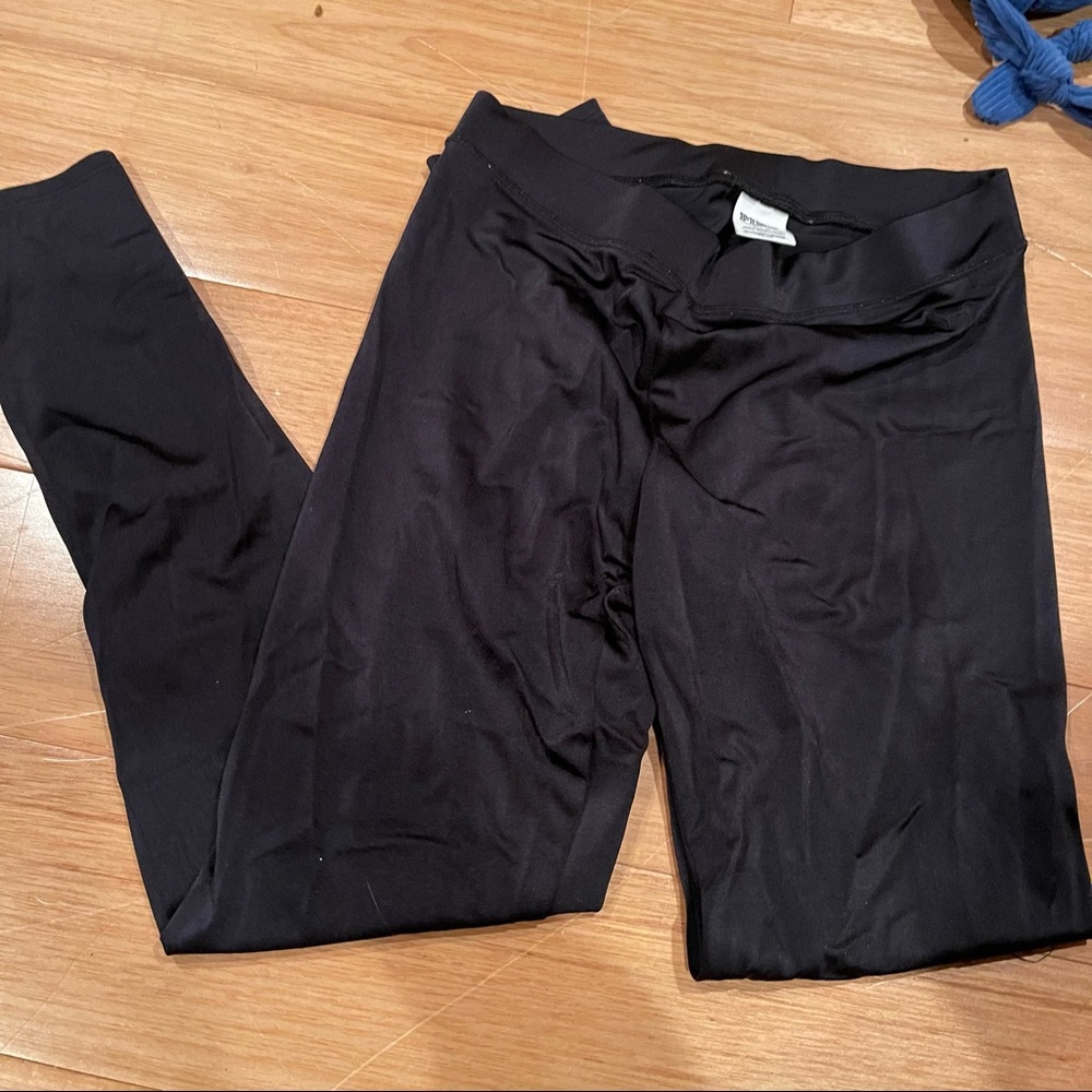 Victoria's Secret Pink Black Leggings Size Medium EUC